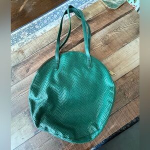 Anthropologie emerald green circle bag!